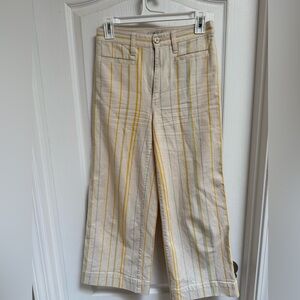Madewell Striped Wide Leg Pants